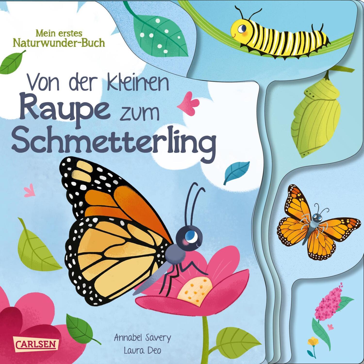 Cover: 9783551172204 | Von der kleinen Raupe zum Schmetterling | Mein erstes Naturwunder-Buch