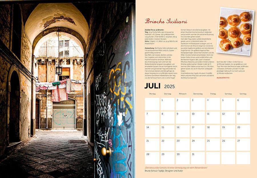 Bild: 9783966649100 | Amore per Gusto-Kalender 2025 Kalender Italien | Stefania Lettini