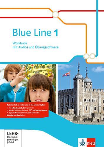 Cover: 9783125478817 | Blue Line 1.Workbook mit Audios und Übungssoftware Klasse 5 | Bundle