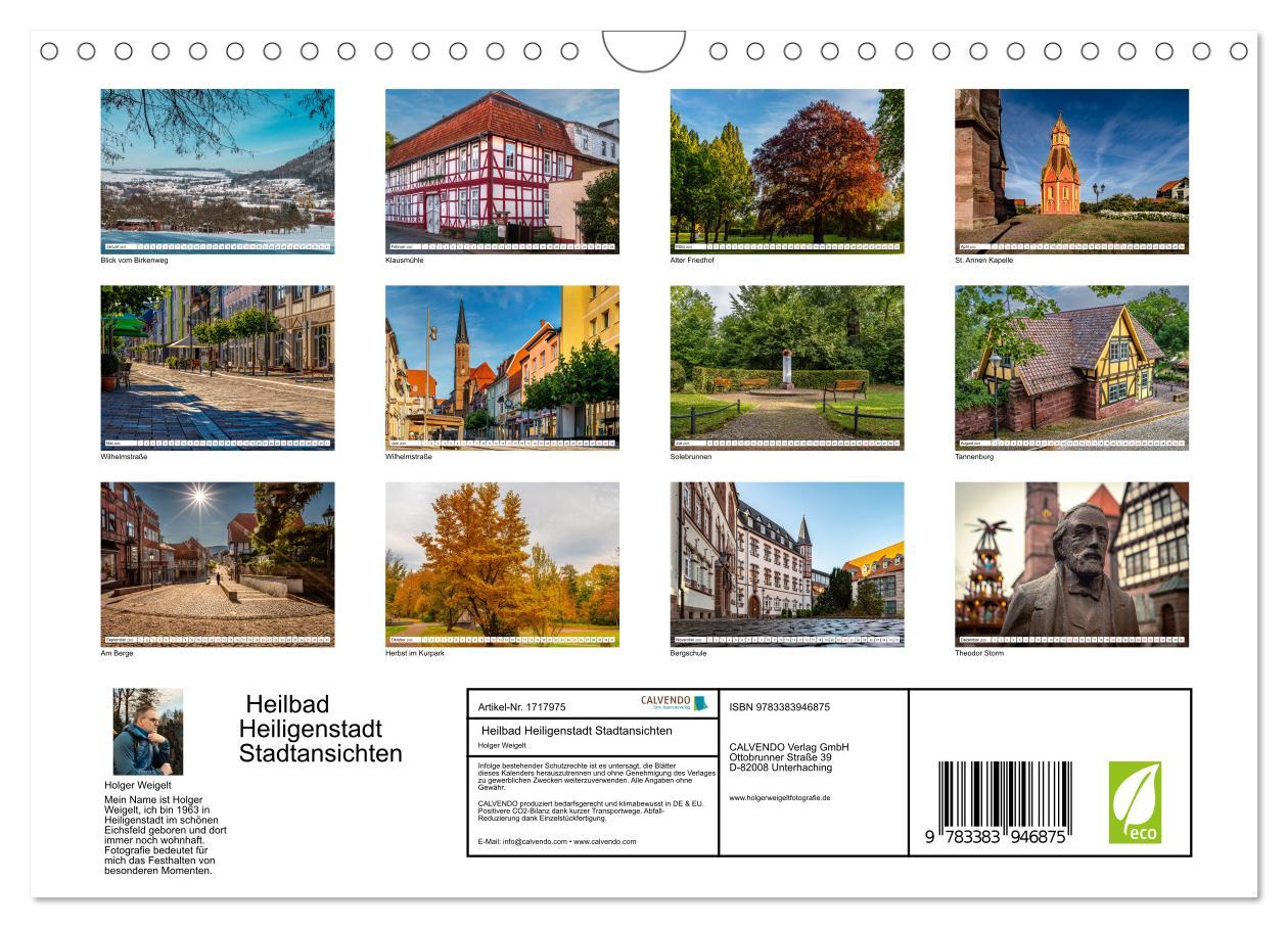 Bild: 9783383946875 | Heilbad Heiligenstadt Stadtansichten (Wandkalender 2025 DIN A4...