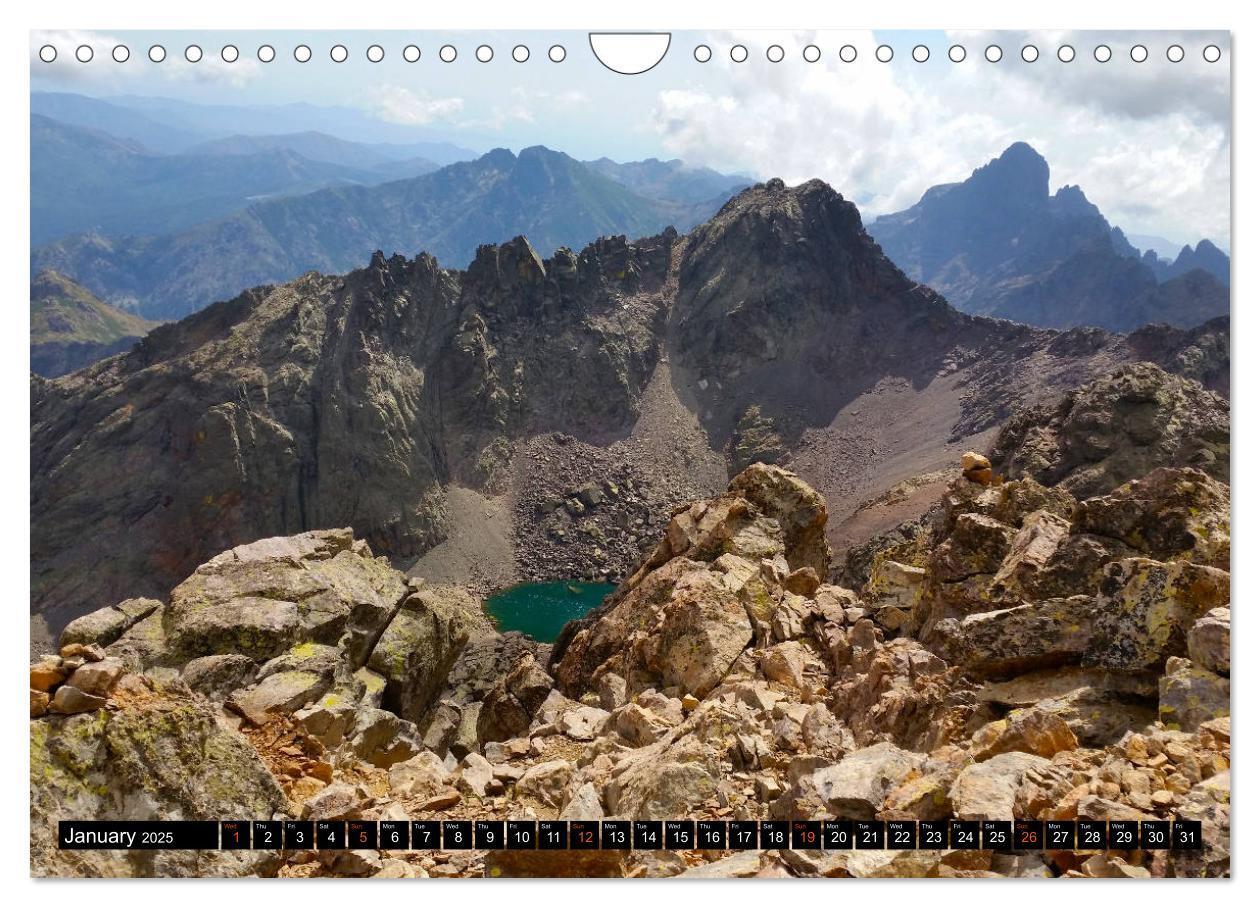 Bild: 9781325946037 | Corsica's wild GR20 (Wall Calendar 2025 DIN A4 landscape), CALVENDO...