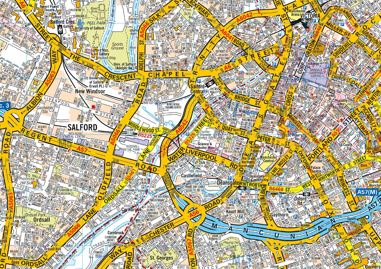 Bild: 9780008445263 | Manchester Pocket Street Map | A-Z Maps | Buch | Karte/Landkarte