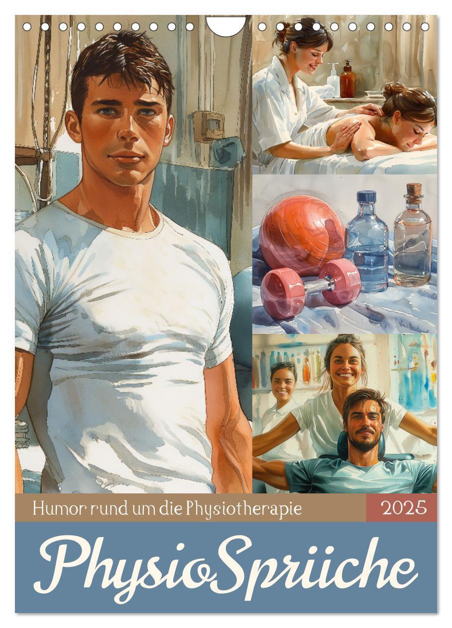 Cover: 9783457132203 | Physiosprüche (Wandkalender 2025 DIN A4 hoch), CALVENDO Monatskalender