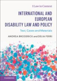 Cover: 9781108406604 | International and European Disability Law and Policy | Taschenbuch