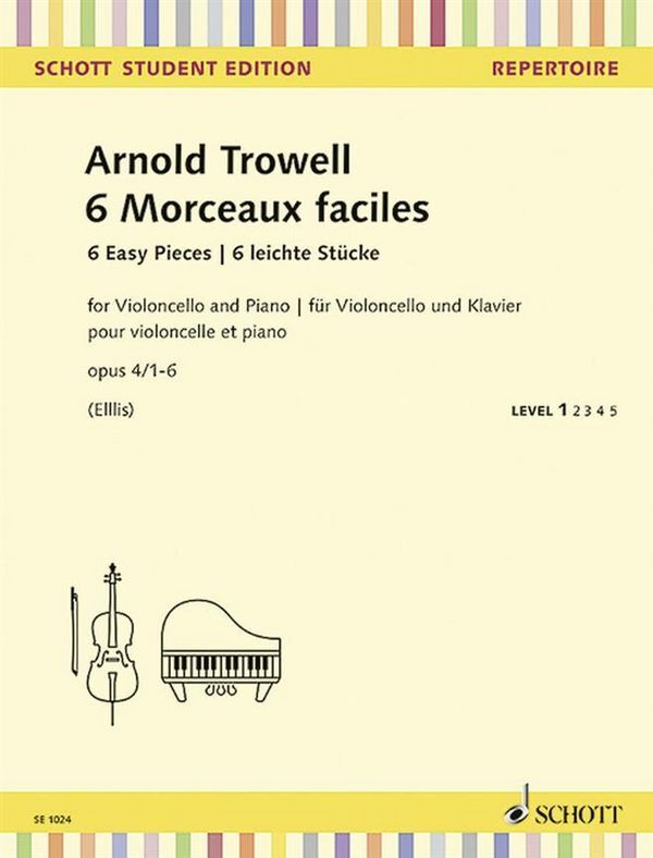 Cover: 9790001163286 | 6 Morceaux Faciles | Op. 4 Nr. 1-6 | Arnold Trowell | Buch | 2018