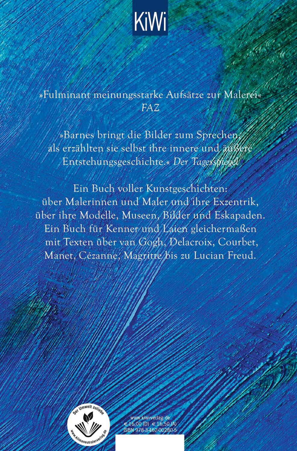 Rückseite: 9783462002805 | Kunst sehen | Erweiterte Neuausgabe mit 7 neuen Essays | Julian Barnes