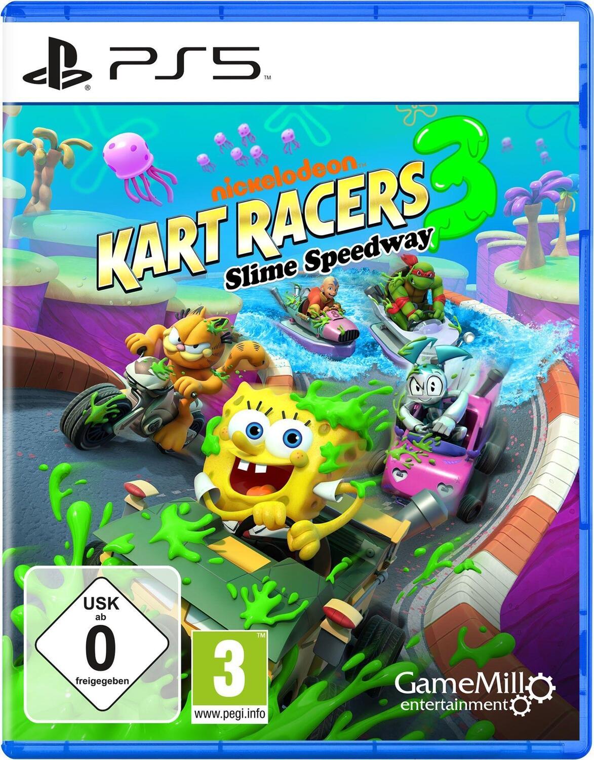 Cover: 5060968300166 | Nickelodeon Kart Racers 3 - Slime Speedway (PlayStation PS5) | Blu-ray