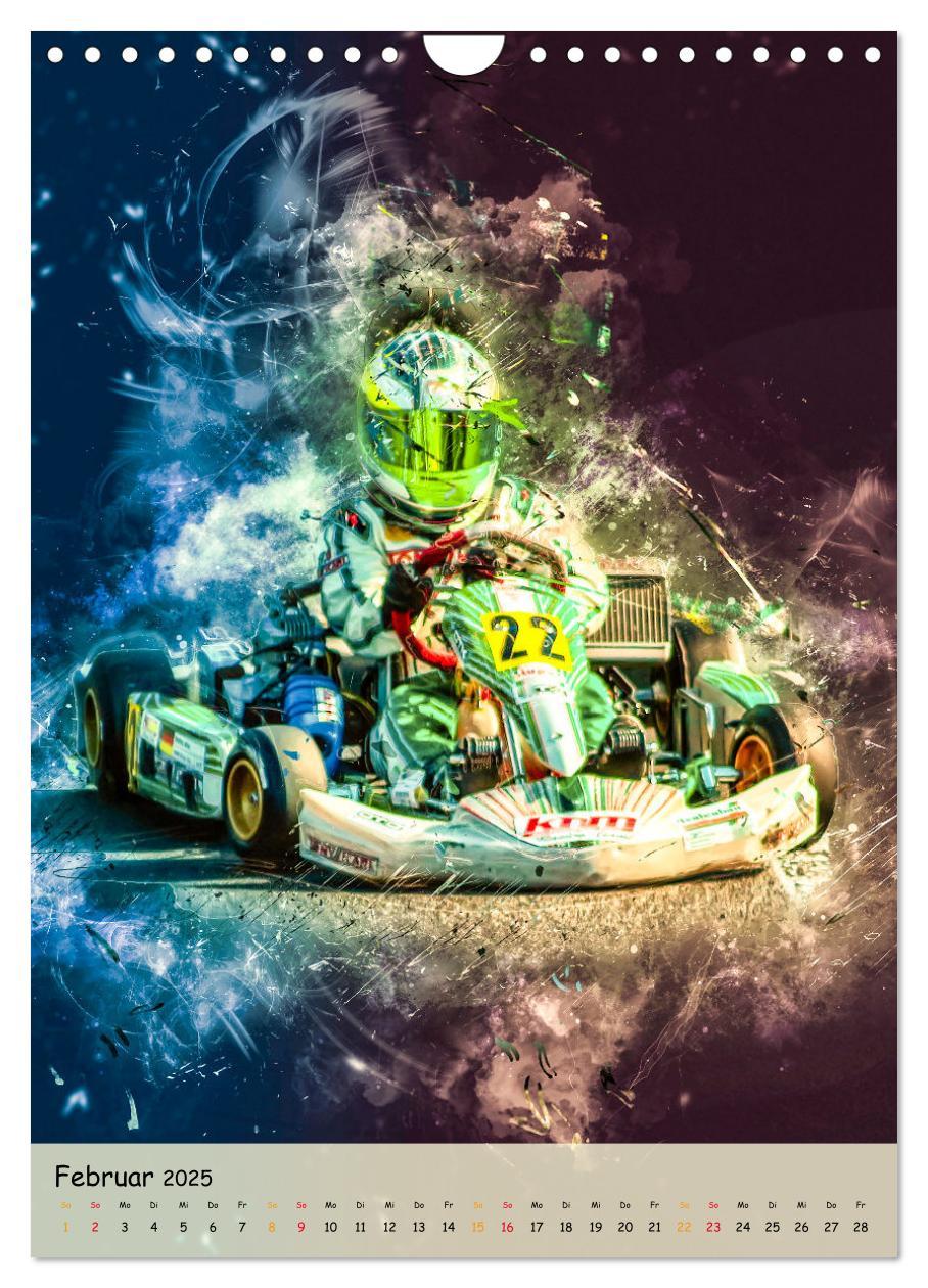 Bild: 9783435911554 | Gokart spektakulär (Wandkalender 2025 DIN A4 hoch), CALVENDO...