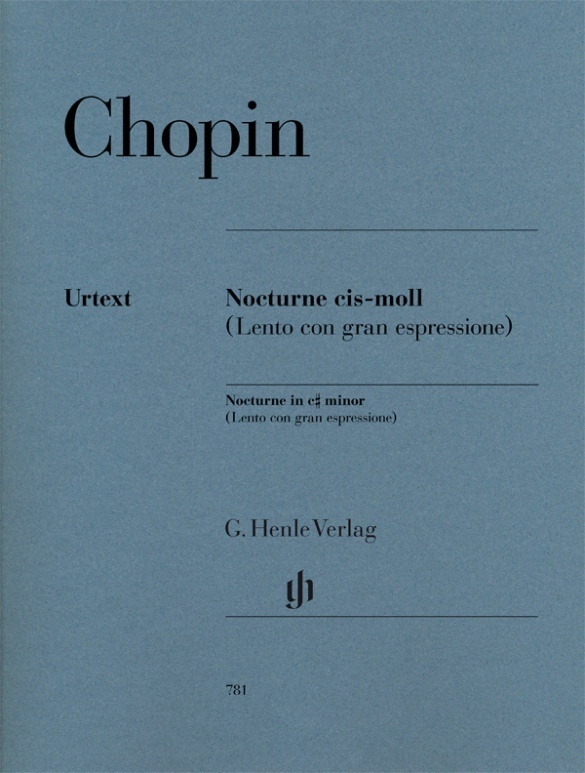 Cover: 9790201807812 | Chopin, Frédéric - Nocturne cis-moll (Lento con gran espressione)