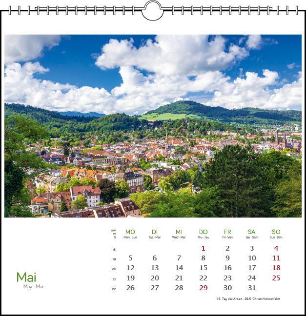 Bild: 9783861924142 | Freiburg 2025 | Postkarten-Tischkalender | Kalender | Spiralbindung