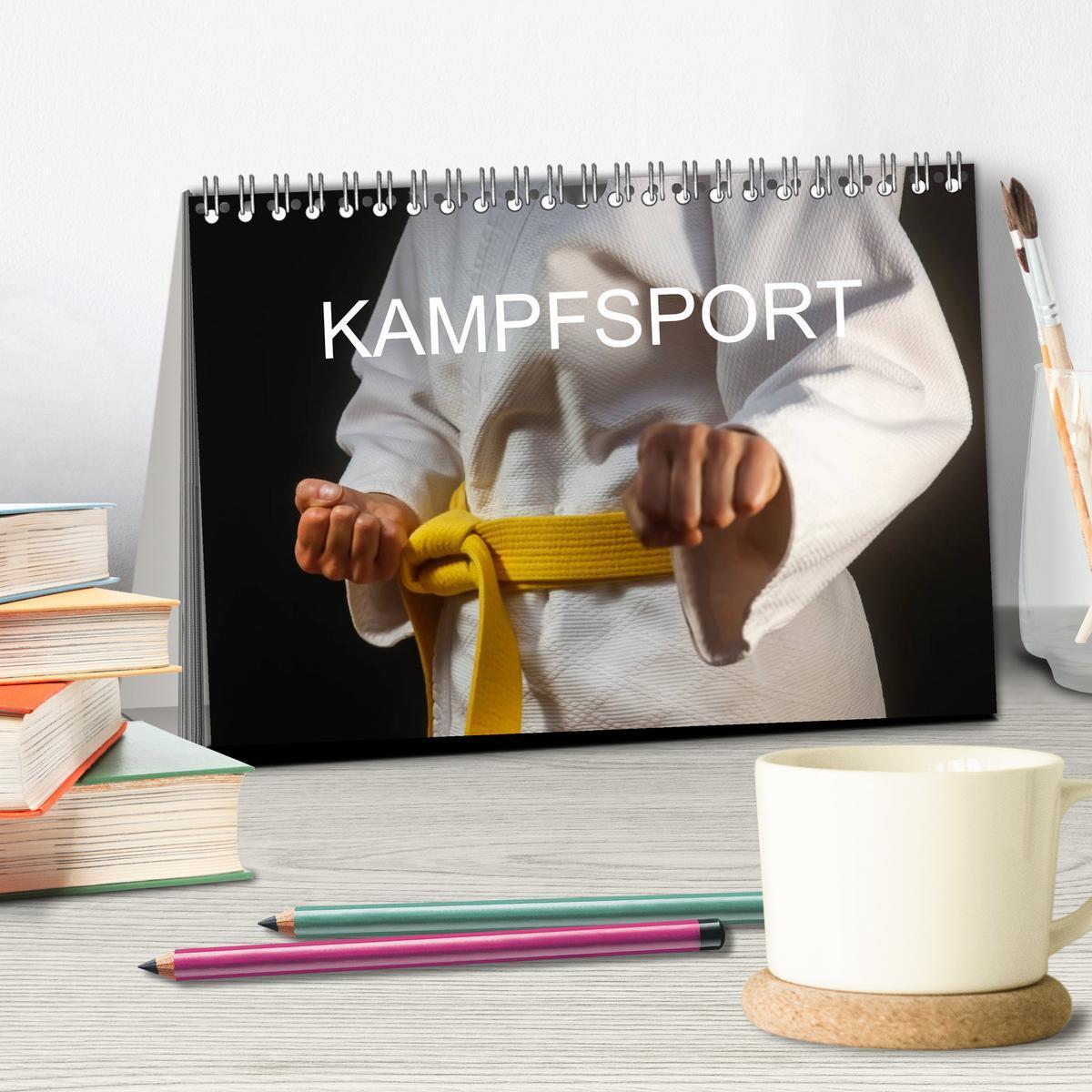 Bild: 9783435691289 | Kampfsport (Tischkalender 2025 DIN A5 quer), CALVENDO Monatskalender