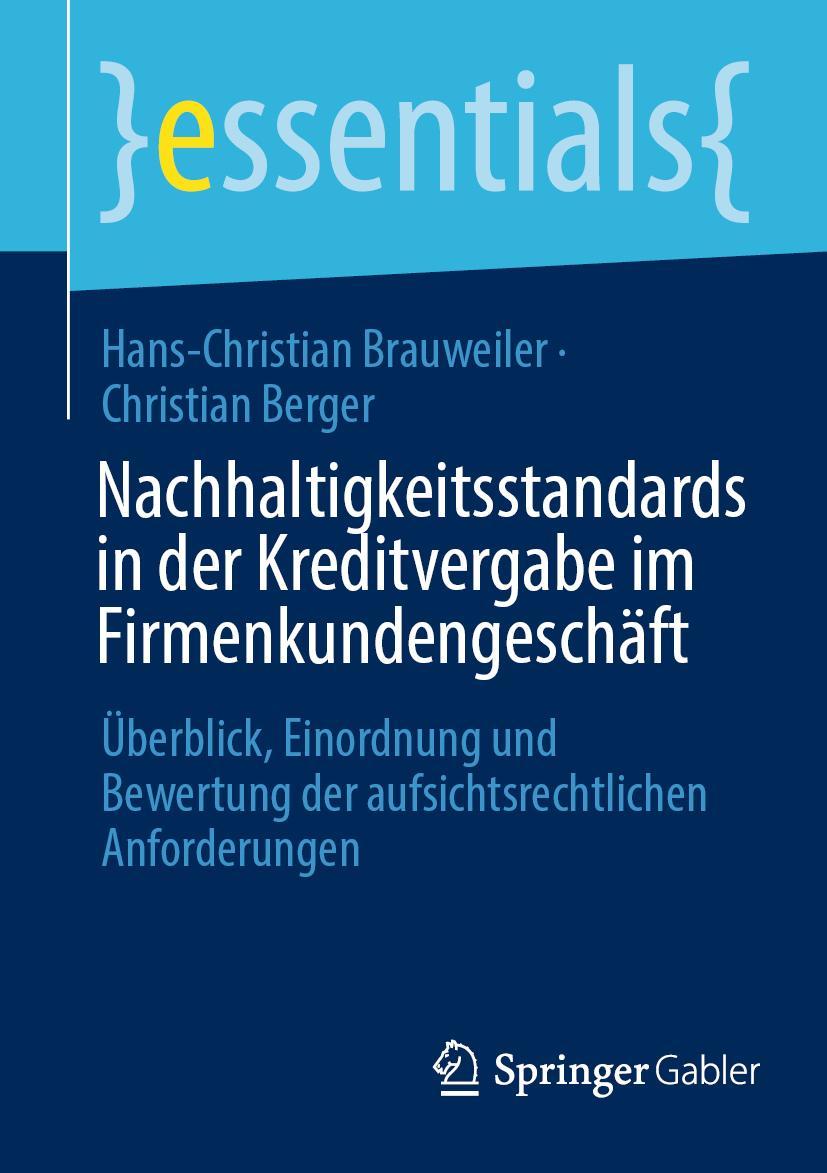 Cover: 9783658425456 | Nachhaltigkeitsstandards in der Kreditvergabe im Firmenkundengeschäft