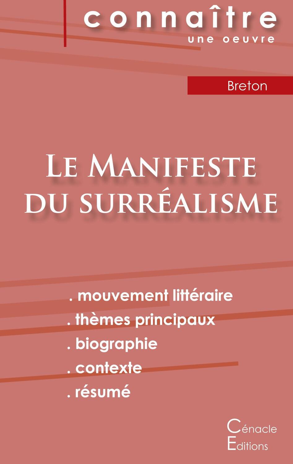 Cover: 9782759302178 | Fiche de lecture Le Manifeste du surréalisme de André Breton...