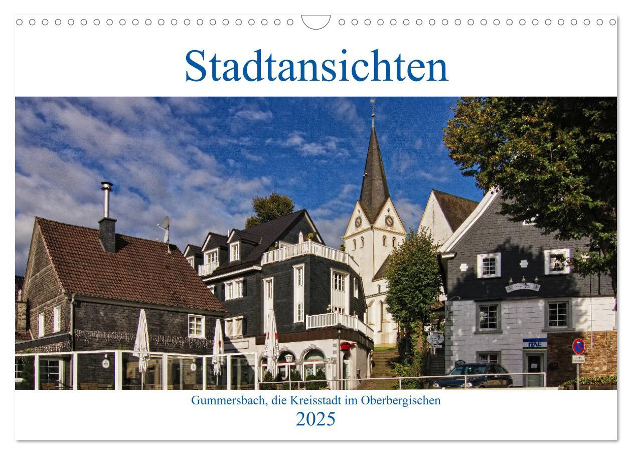 Cover: 9783435294251 | Stadtansichten, Gummersbach (Wandkalender 2025 DIN A3 quer),...