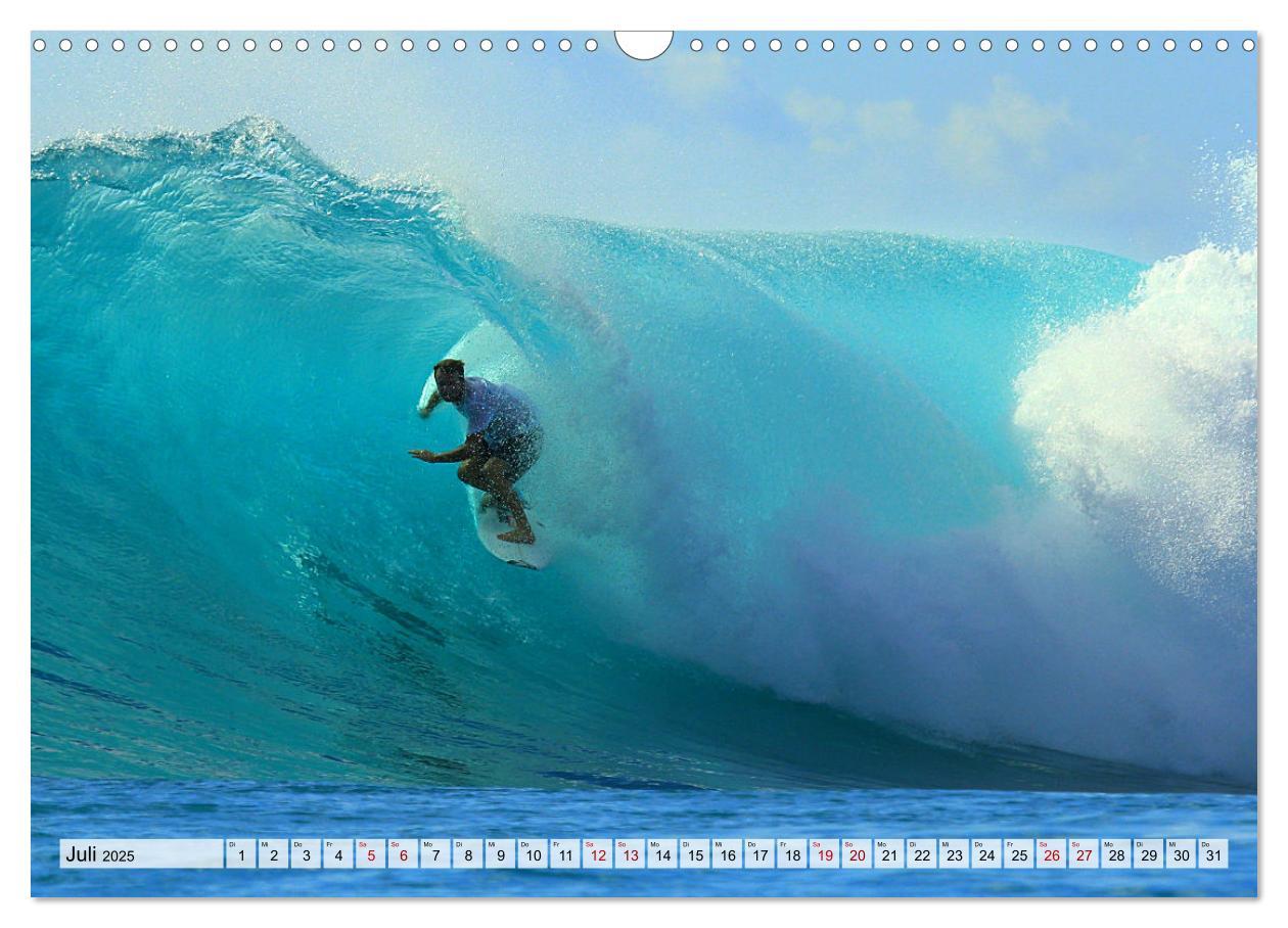 Bild: 9783383921179 | Surfen - from Inside the Barrel (Wandkalender 2025 DIN A3 quer),...