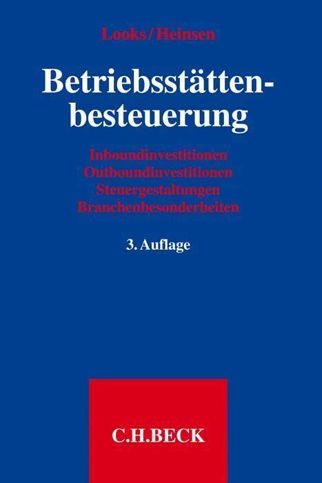 Cover: 9783406712159 | Betriebsstättenbesteuerung | Buch | XXVIII | Deutsch | 2017