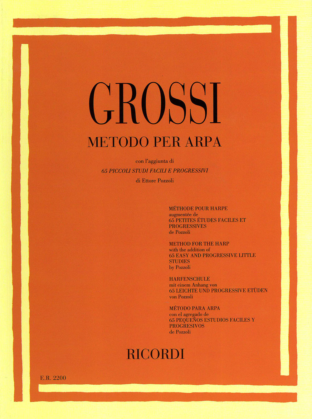 Cover: 9790041822006 | Metodo Per Arpa | Ricordi | EAN 9790041822006