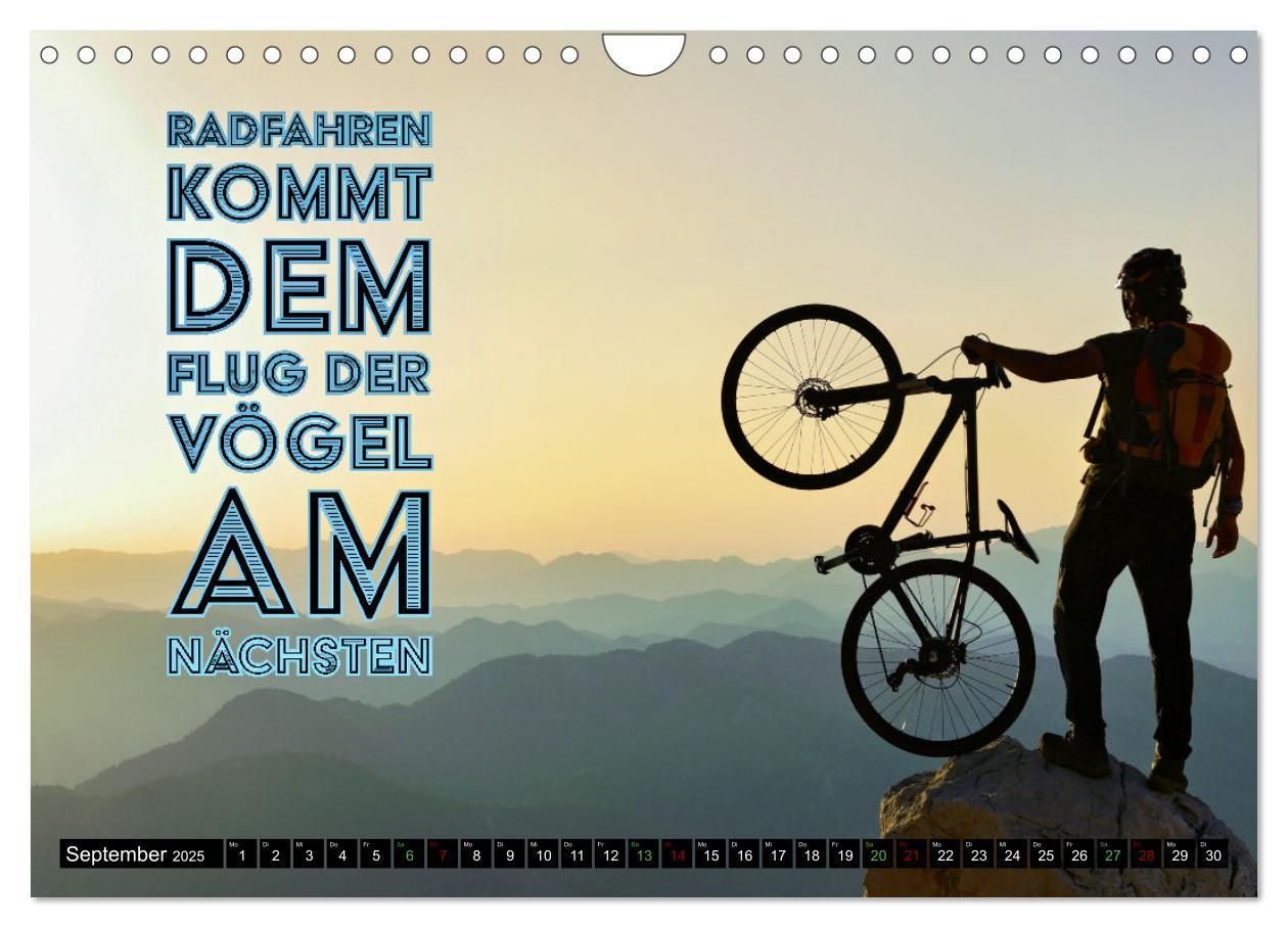 Bild: 9783383792526 | Faszination Fahrrad - coole Sprüche (Wandkalender 2025 DIN A4...