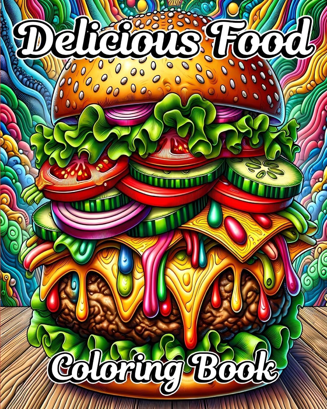 Cover: 9798210730138 | Delicious Food Coloring Book | Sophia Caleb | Taschenbuch | Paperback