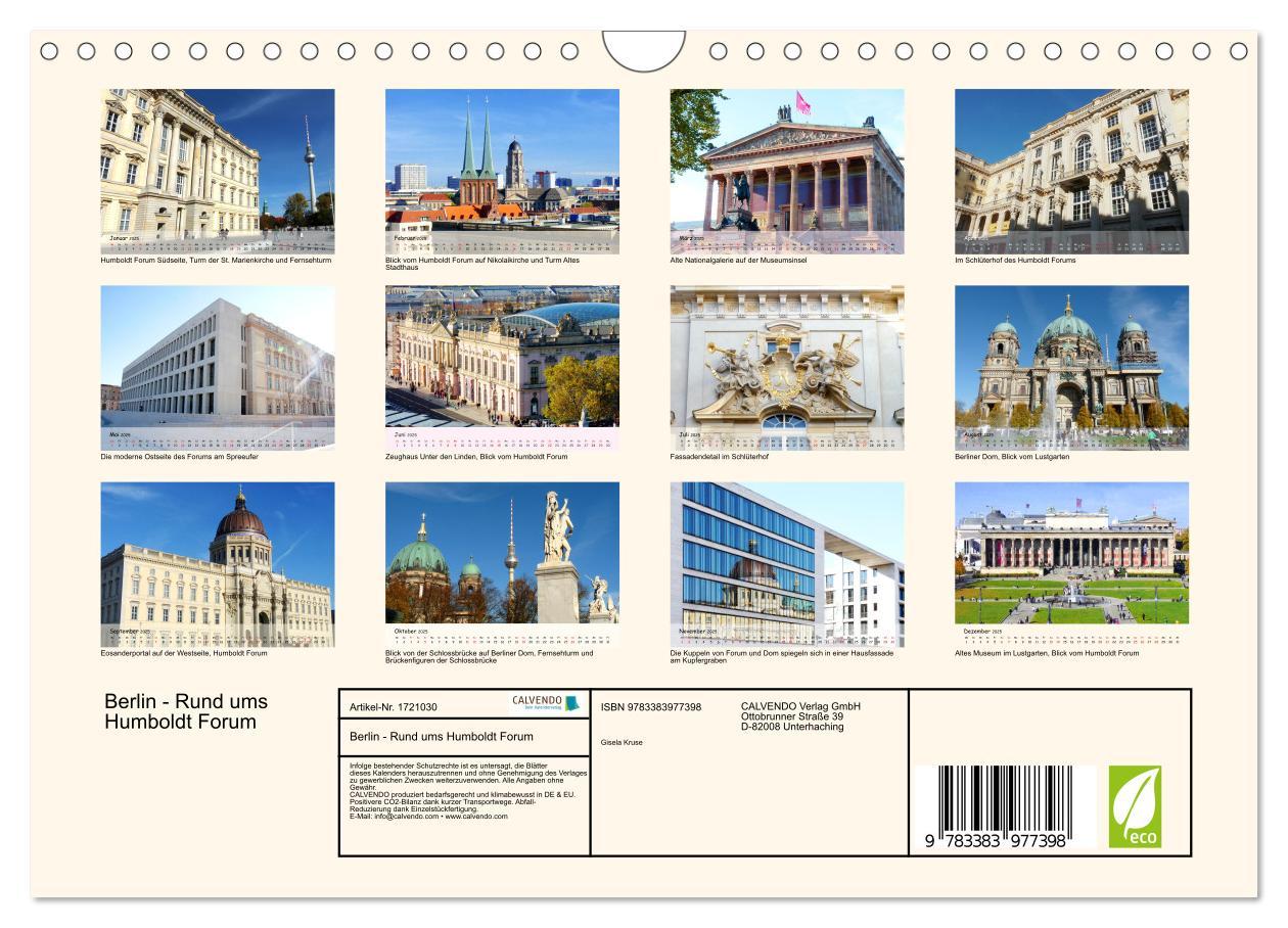 Bild: 9783383977398 | Berlin - Rund ums Humboldt Forum (Wandkalender 2025 DIN A4 quer),...