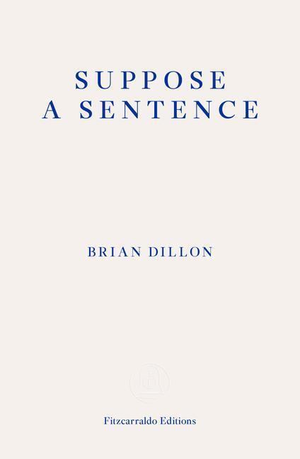Cover: 9781913097011 | Suppose a Sentence | Brian Dillon | Taschenbuch | Englisch | 2020