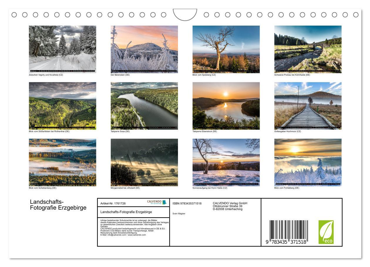 Bild: 9783435371518 | Landschafts-Fotografie Erzgebirge (Wandkalender 2025 DIN A4 quer),...