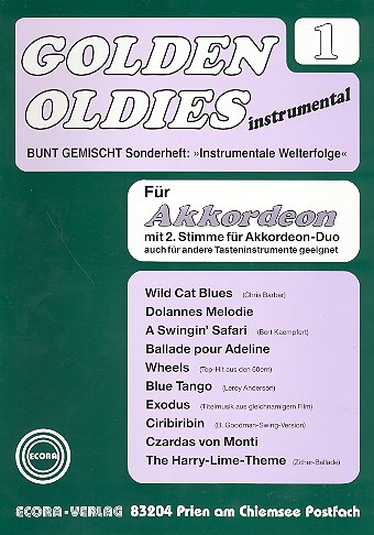 Cover: 9990050724937 | Golden Oldies Band 1 für Akkordeon Solo, Duo oder andere...