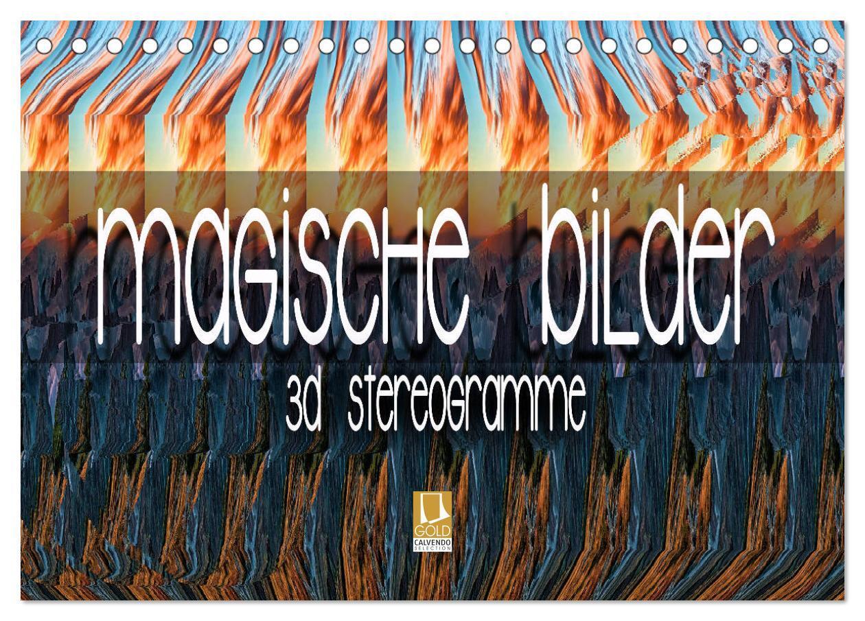 Cover: 9783675556690 | Magische Bilder - 3D Stereogramme (Tischkalender 2024 DIN A5 quer),...