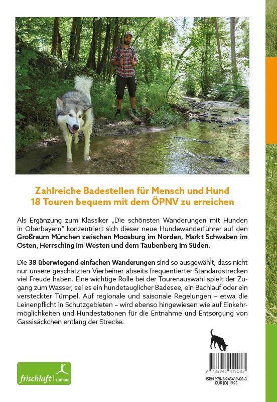 Rückseite: 9783945419083 | Die schönsten Wanderungen mit Hunden im Großraum München | Reimer