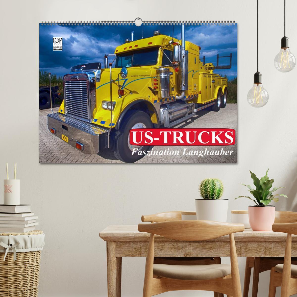 Bild: 9783435498314 | US-Trucks. Faszination Langhauber (Wandkalender 2025 DIN A2 quer),...