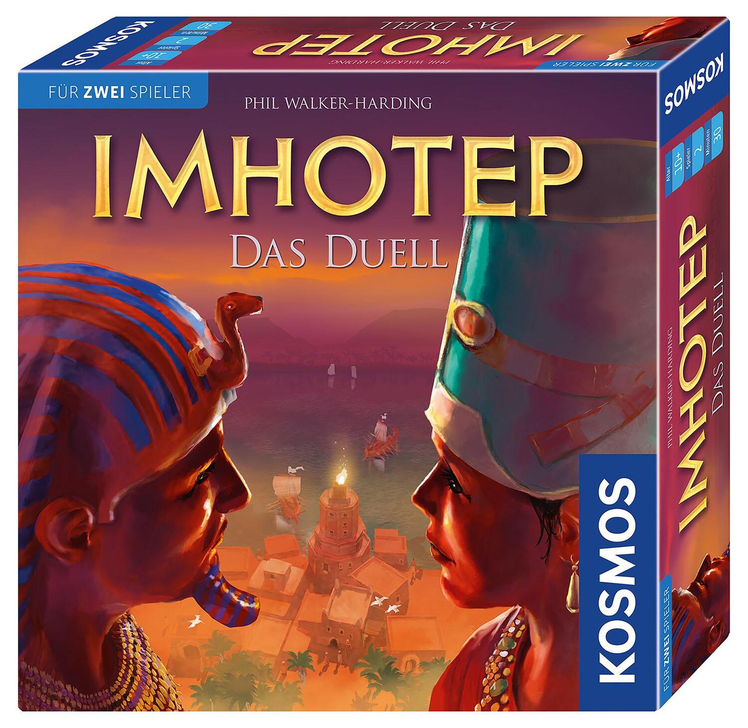 Cover: 4002051694272 | Imhotep - Das Duell | Familienspiel für 2 Spieler ab 10 Jahren | Spiel