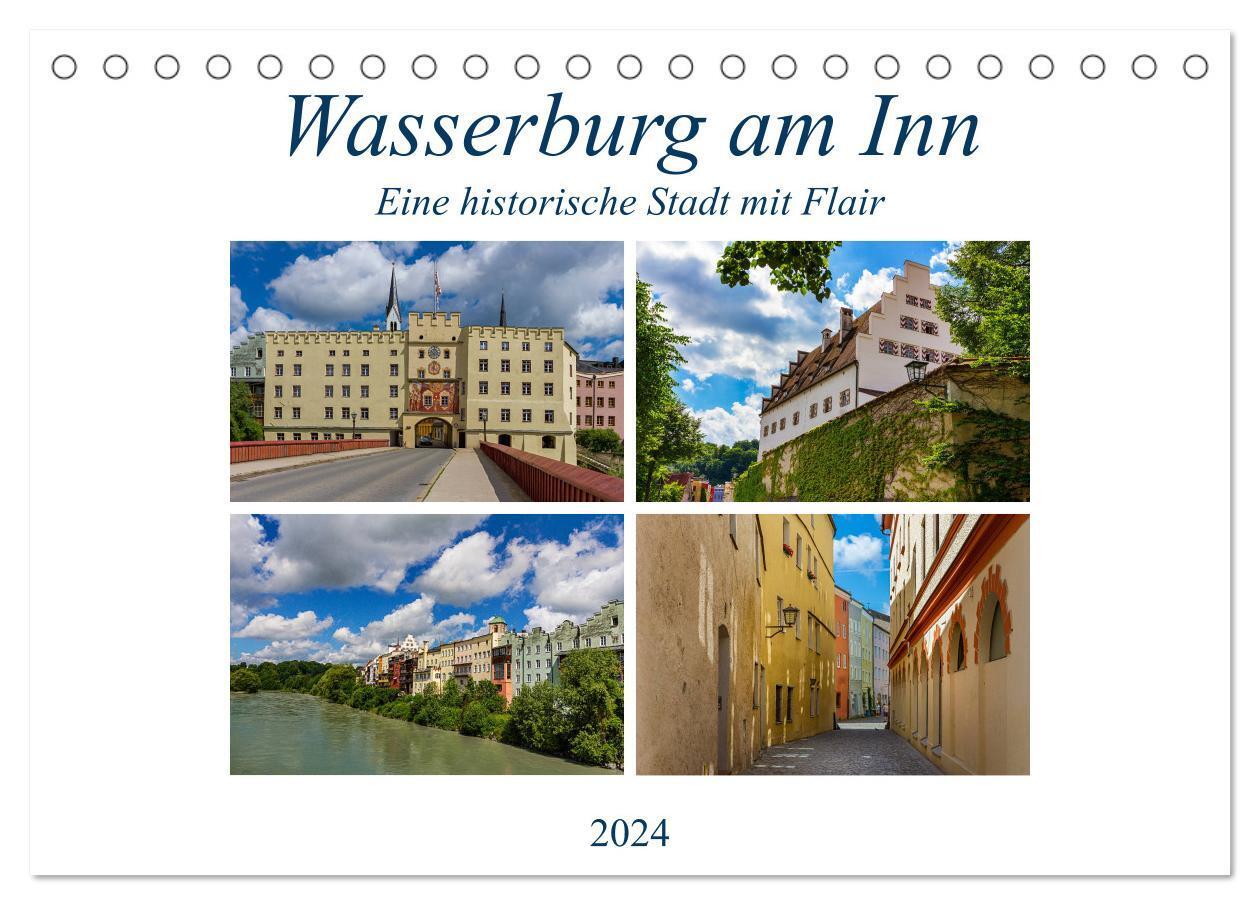 Cover: 9783383156120 | Wasserburg am Inn (Tischkalender 2024 DIN A5 quer), CALVENDO...
