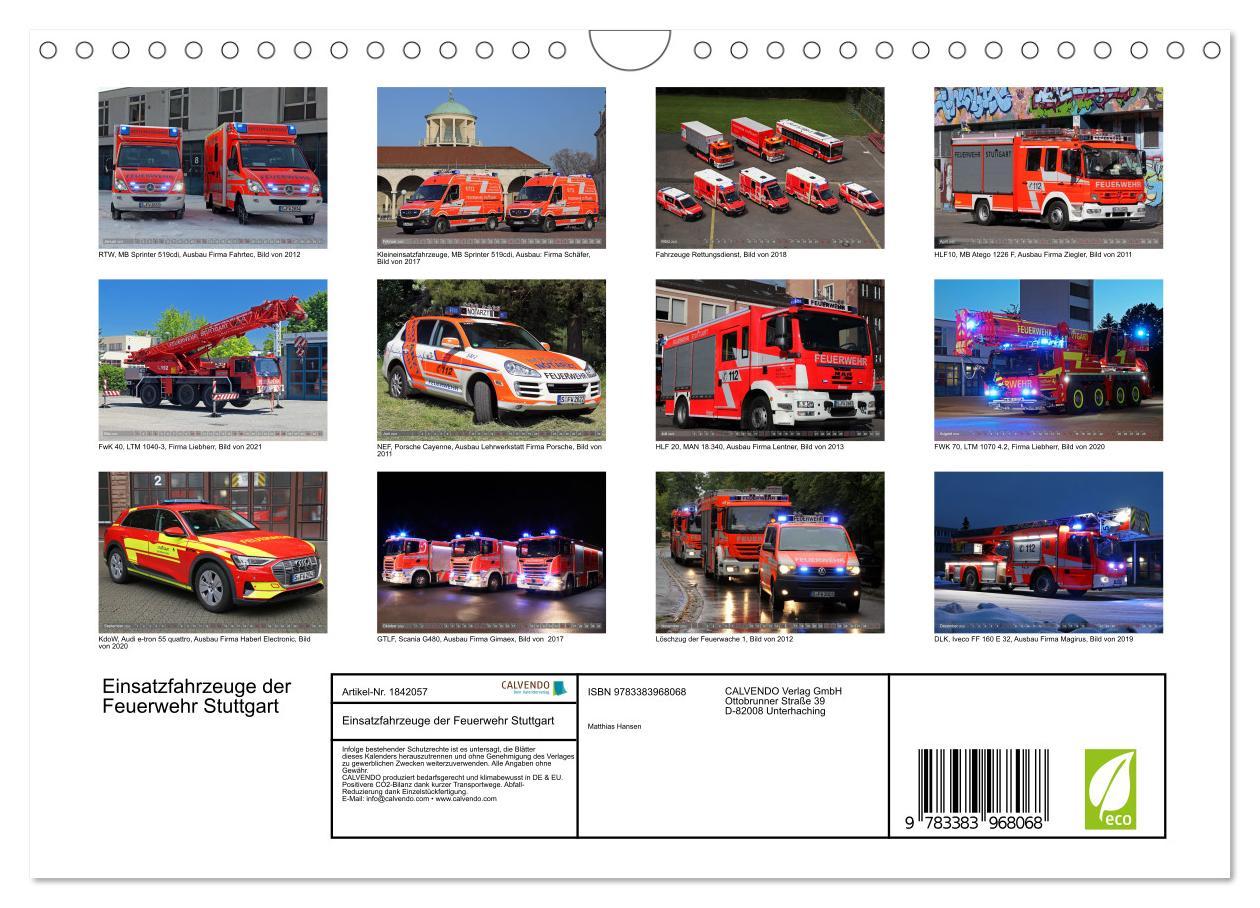 Bild: 9783383968068 | Einsatzfahrzeuge der Feuerwehr Stuttgart (Wandkalender 2025 DIN A4...