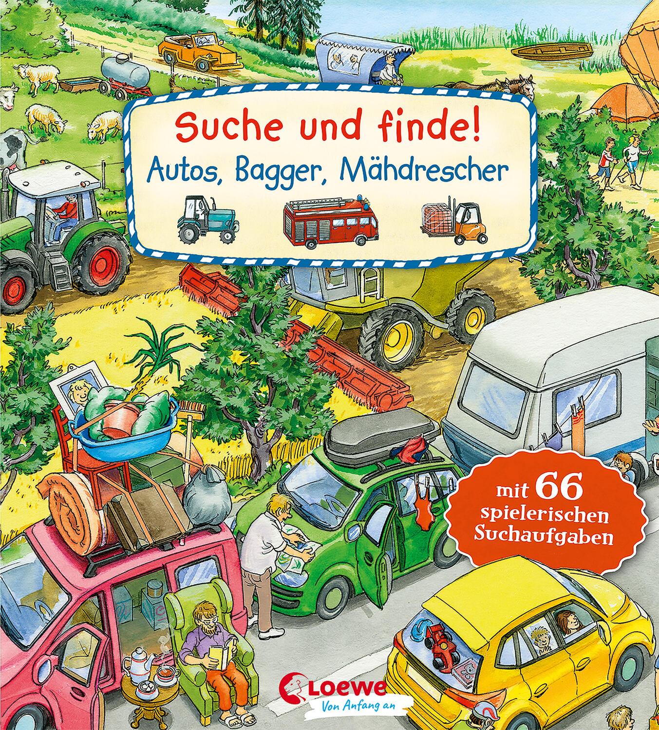 Cover: 9783743212848 | Suche und finde! - Autos, Bagger, Mähdrescher | Bücher (u. a.) | Buch