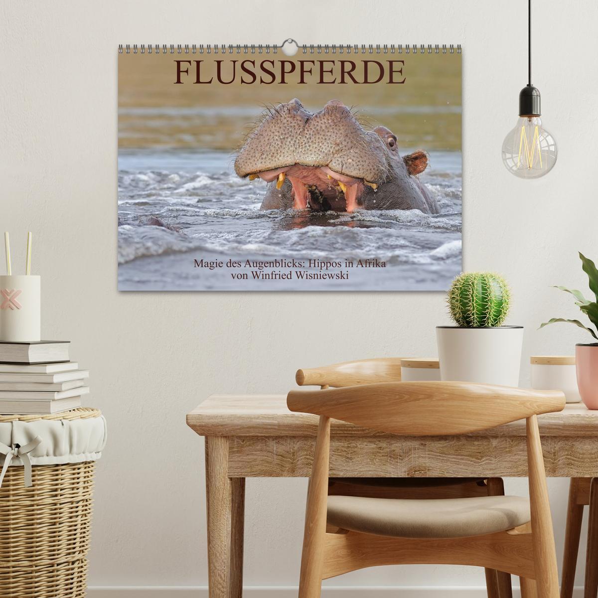 Bild: 9783435760855 | Flusspferde Magie des Augenblicks - Hippos in Afrika (Wandkalender...