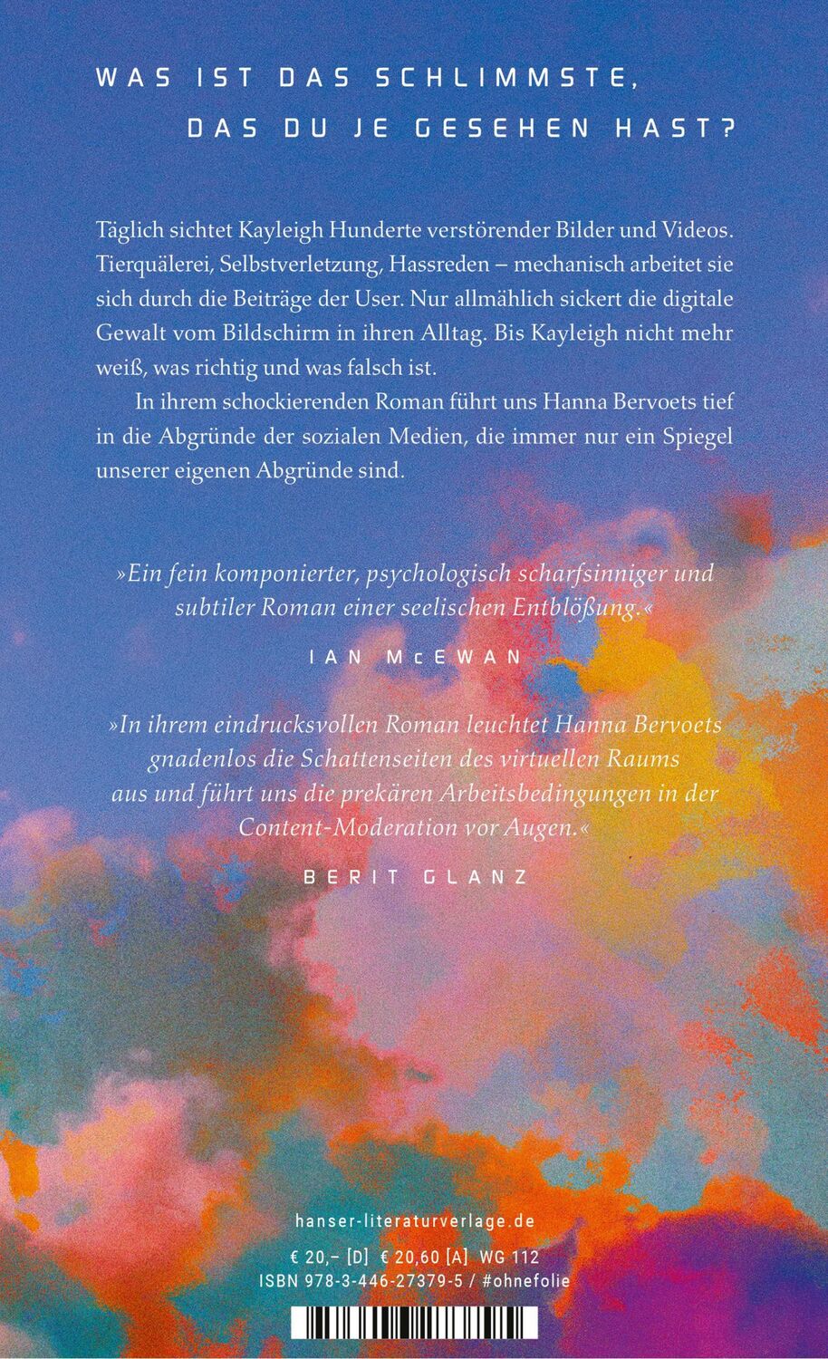 Bild: 9783446273795 | Dieser Beitrag wurde entfernt | Roman | Hanna Bervoets | Buch | 112 S.