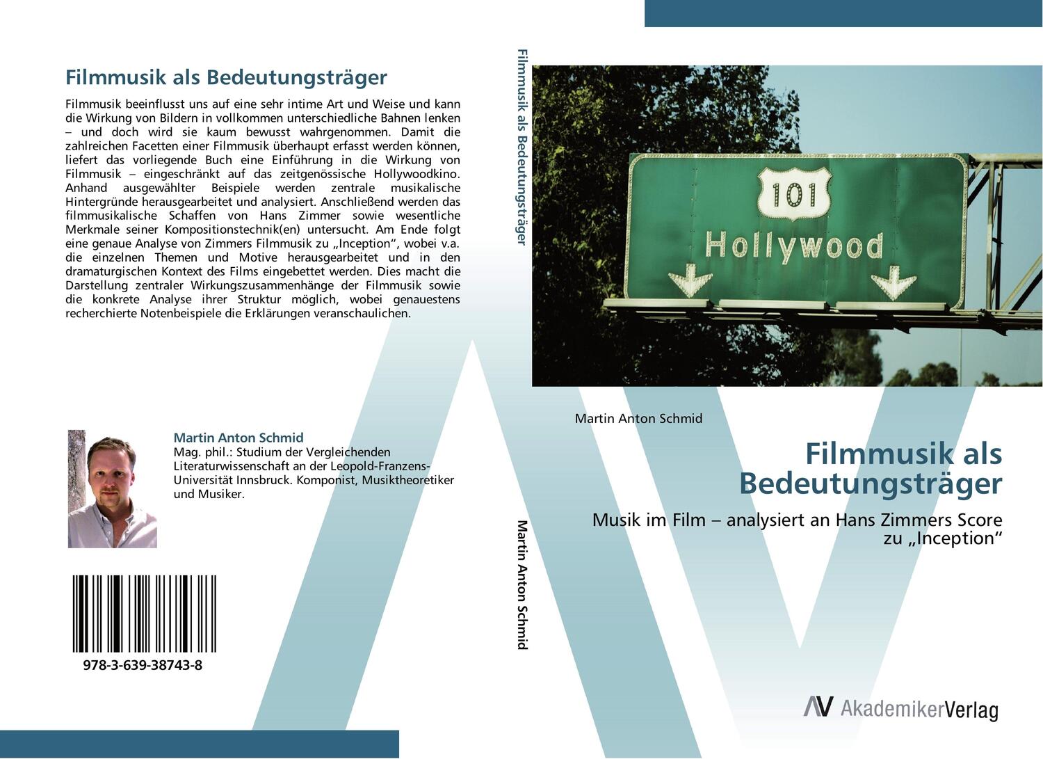 Cover: 9783639387438 | Filmmusik als Bedeutungsträger | Martin Anton Schmid | Taschenbuch