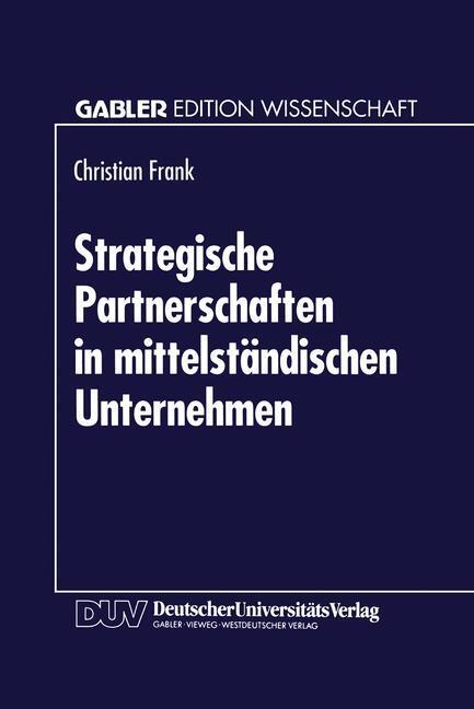 Cover: 9783824460496 | Strategische Partnerschaften in mittelständischen Unternehmen | Buch
