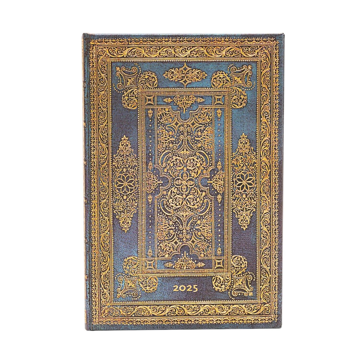 Cover: 9781408756157 | 12-Monatskalender 2025 Blue Luxe, Mini, Verso | Paperblanks | Buch