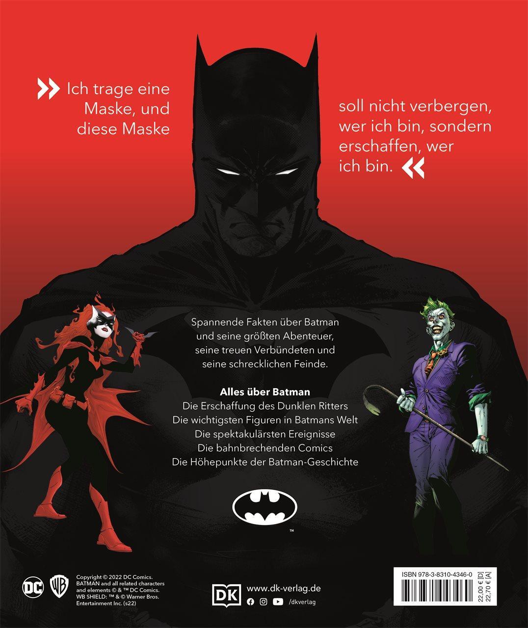 Rückseite: 9783831043460 | DC Batman(TM) Die Welt des dunklen Ritters | Matthew K. Manning | Buch