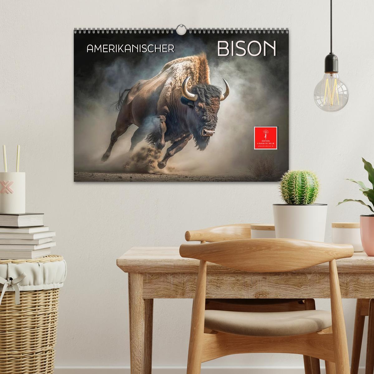 Bild: 9783383911859 | Amerikanischer Bison (Wandkalender 2025 DIN A3 quer), CALVENDO...