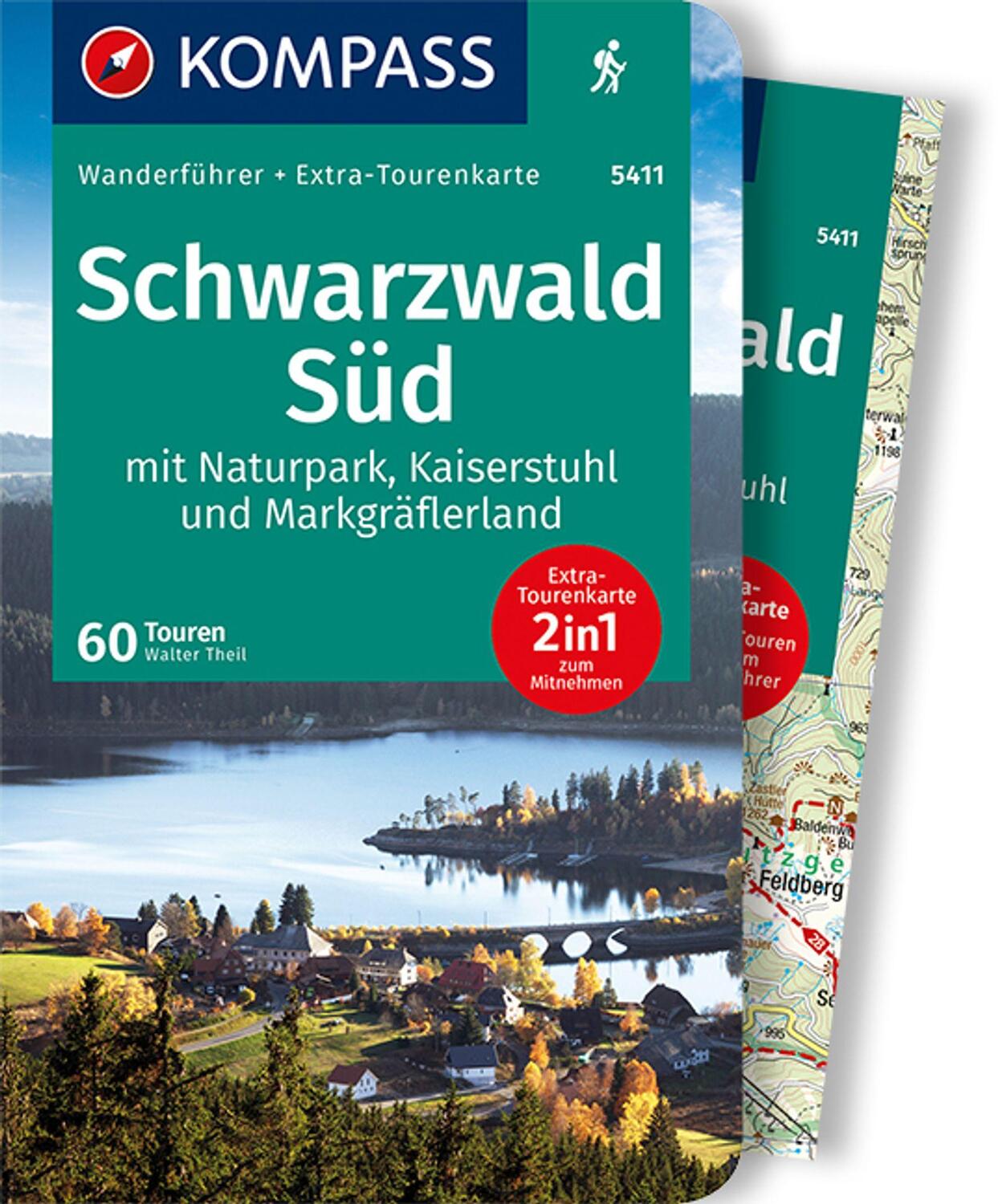 Cover: 9783991211945 | KOMPASS Wanderführer Schwarzwald Süd mit Naturpark, Kaiserstuhl und...