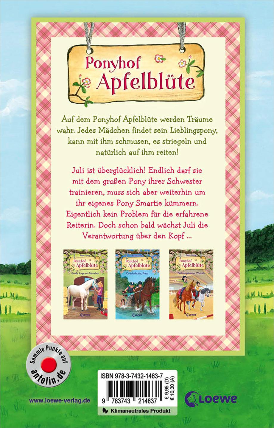 Rückseite: 9783743214637 | Ponyhof Apfelblüte (Band 21) - Doppeltes Glück für Juli | Pippa Young