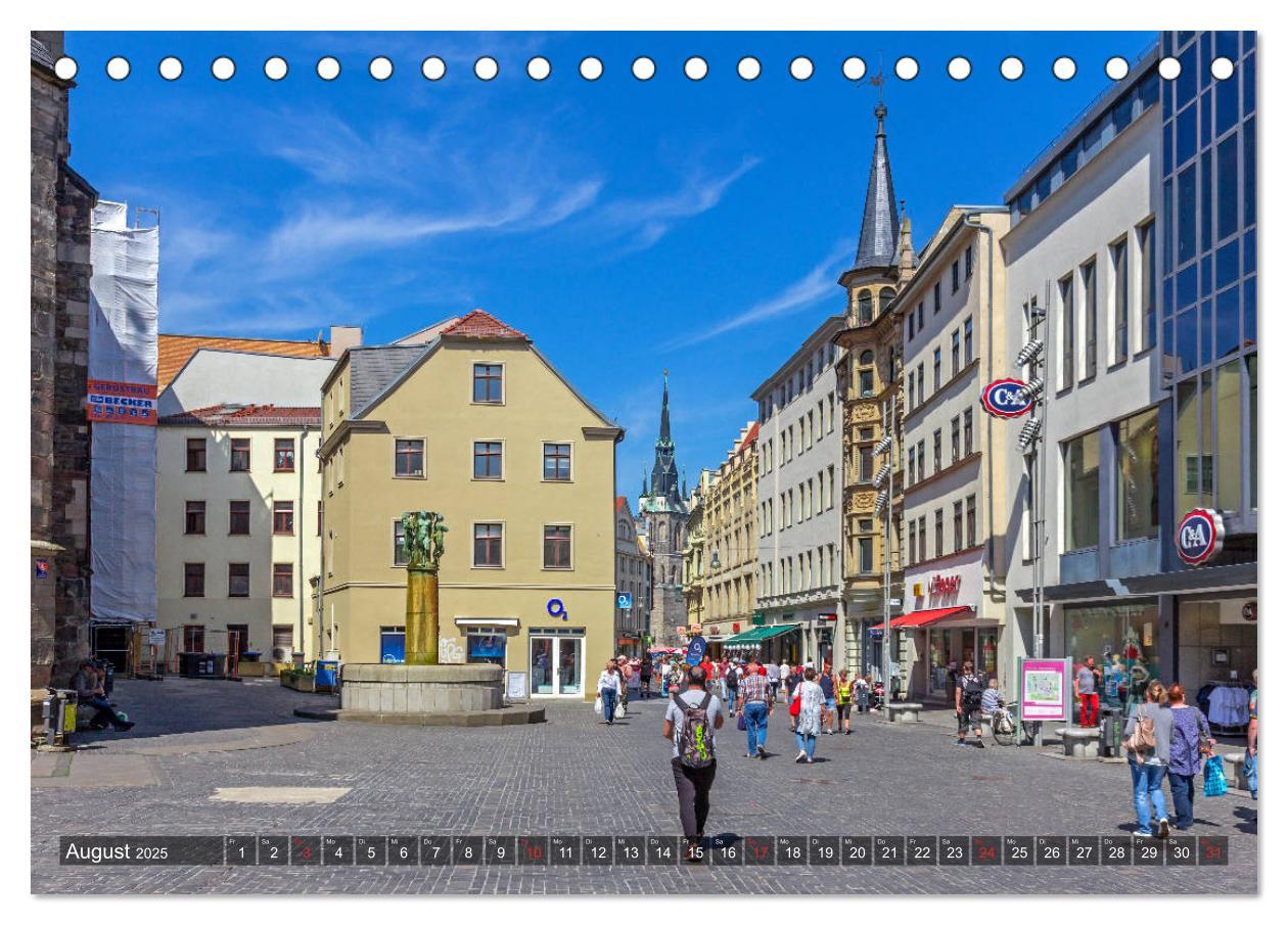 Bild: 9783435229161 | Unterwegs in Halle (Tischkalender 2025 DIN A5 quer), CALVENDO...