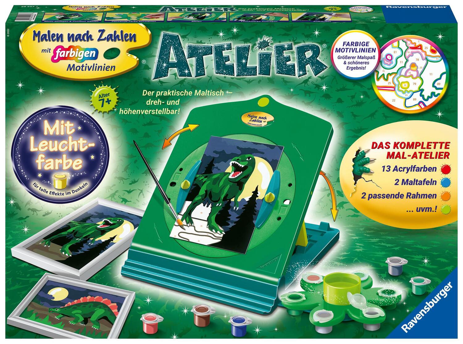 Cover: 4005556202577 | Ravensburger Malen nach Zahlen 20257 - Atelier Dinosaurier - Kinder...