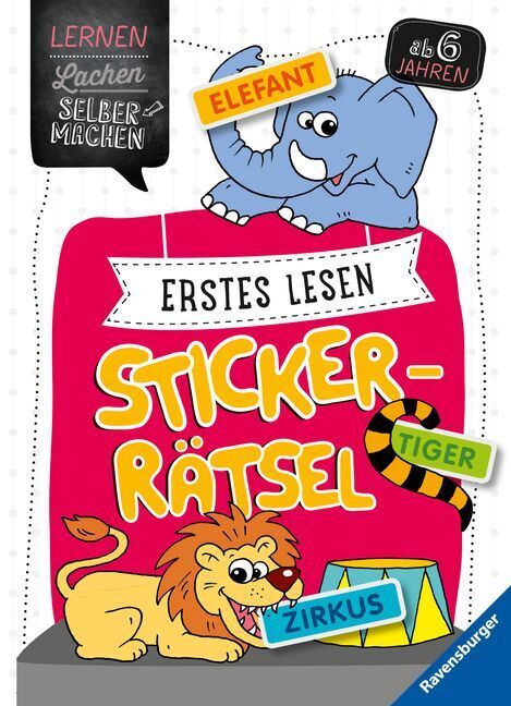 Cover: 9783473416042 | Erstes Lesen Sticker-Rätsel ab 5 Jahren | Kirstin Jebautzke | Buch