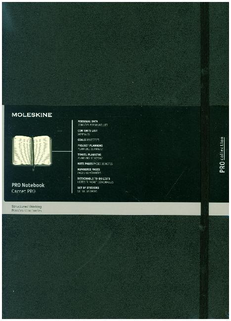Cover: 8053853602589 | Moleskine Professionelles Notizbuch A4, Hard Cover, Schwarz | Buch