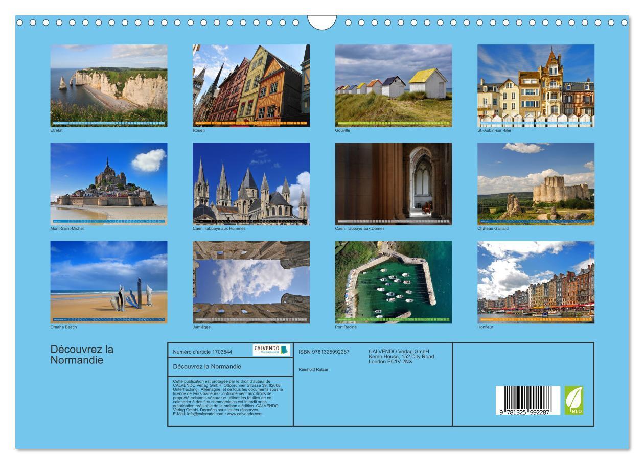 Bild: 9781325992287 | Découvrez la Normandie (Calendrier mural 2025 DIN A3 vertical),...