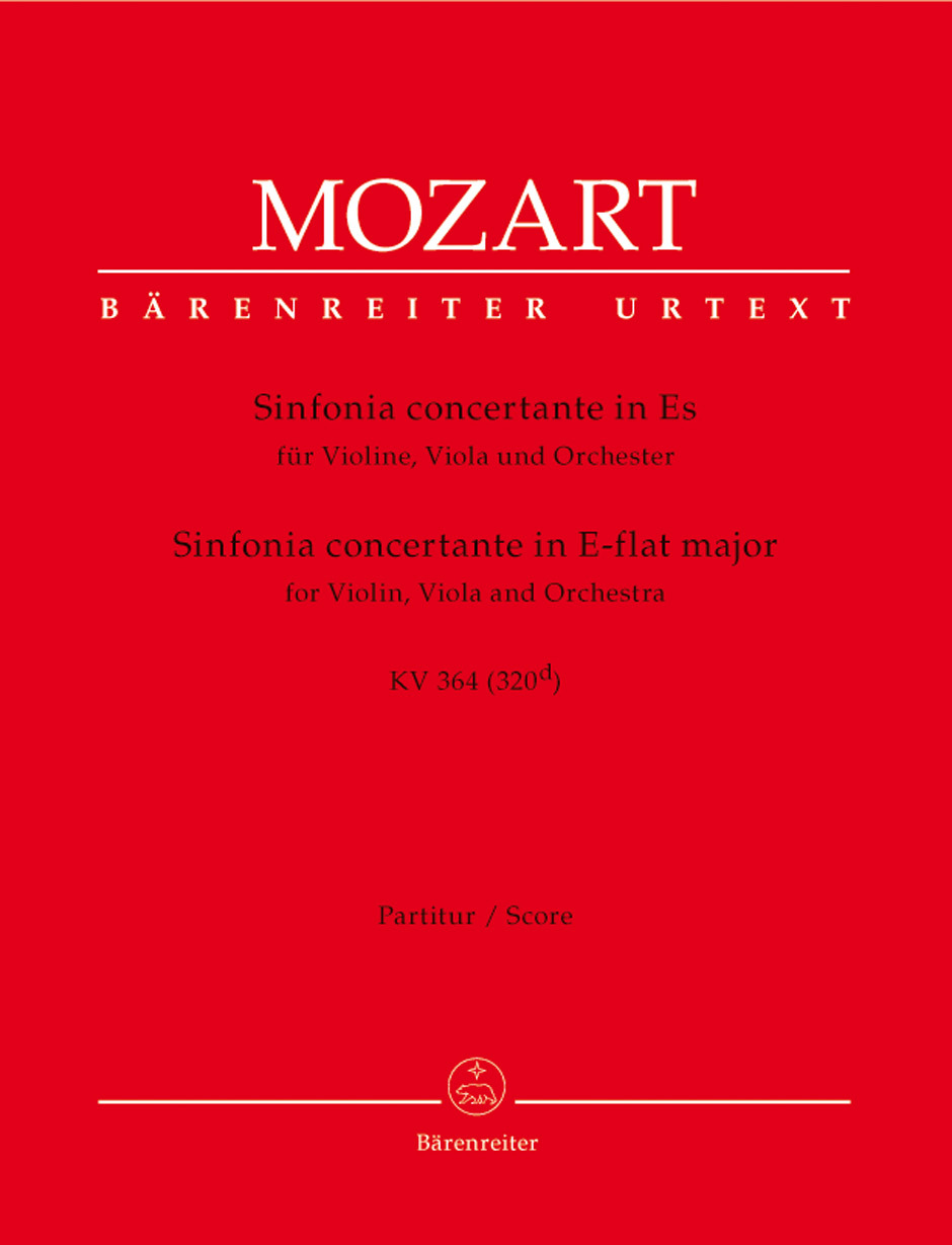 Cover: 9790006460182 | Sinfonia concertante in E-flat major K.364 | E flat major | Mozart