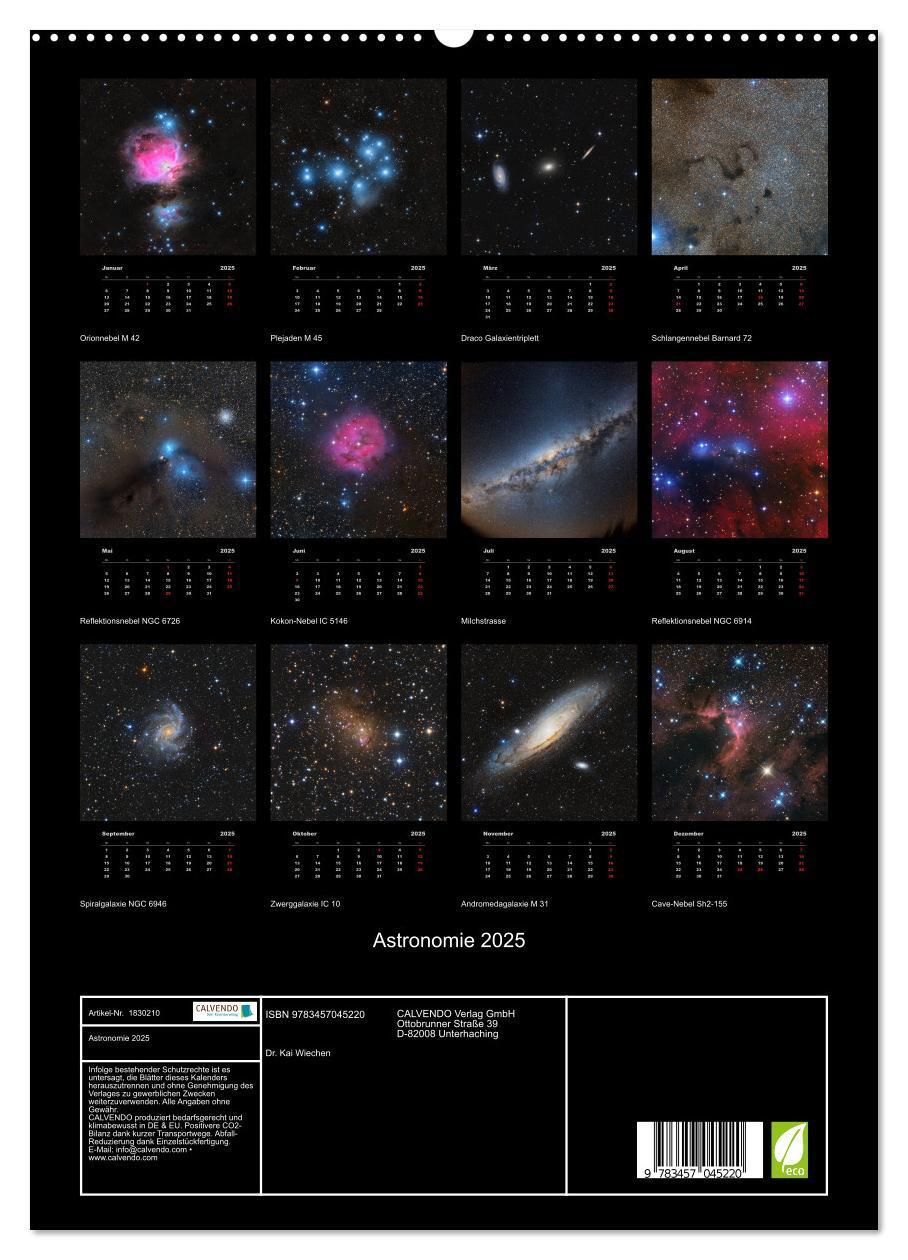 Bild: 9783457045220 | Astronomie 2025 (hochwertiger Premium Wandkalender 2025 DIN A2...